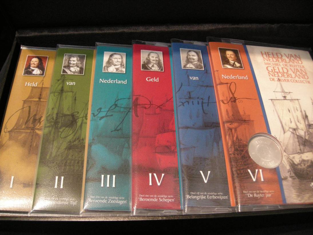 (afbeelding voor) Cassette zilver 2007 Nederland Michiel de Ruyter 6 delig